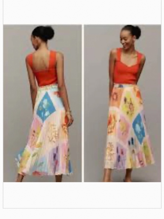 Anthropologie Dresses & Skirts - Anthropologie - The Isobell - Silky Pleated Maxi Skirt